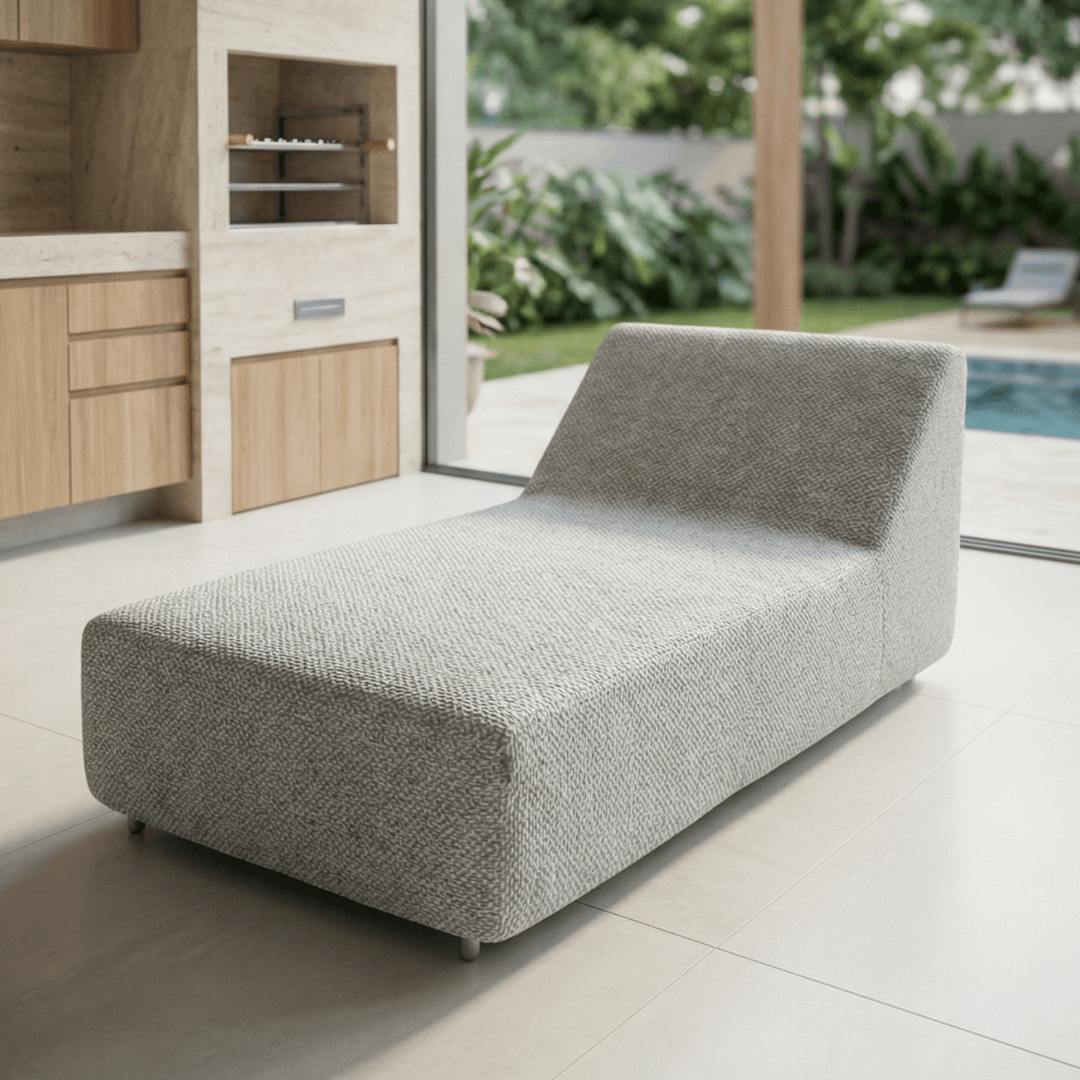 CHAISE JURERÊ CINZA CLARO