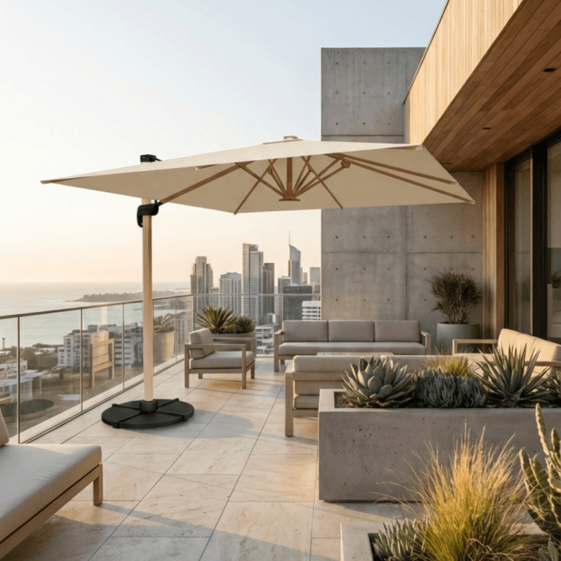 OMBRELONE SQUARE BEGE