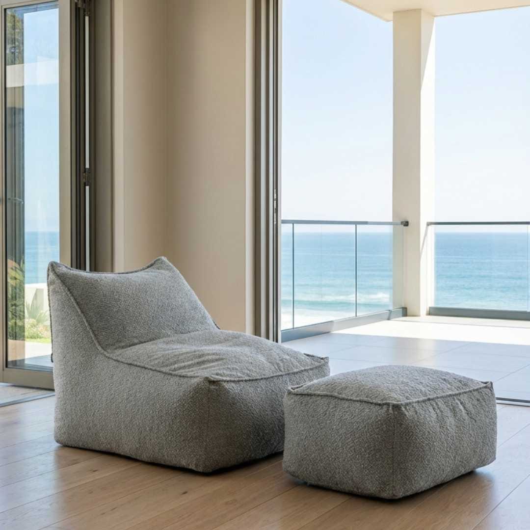 CHAISE E APOIO SÃO MIGUEL CINZA CLARO