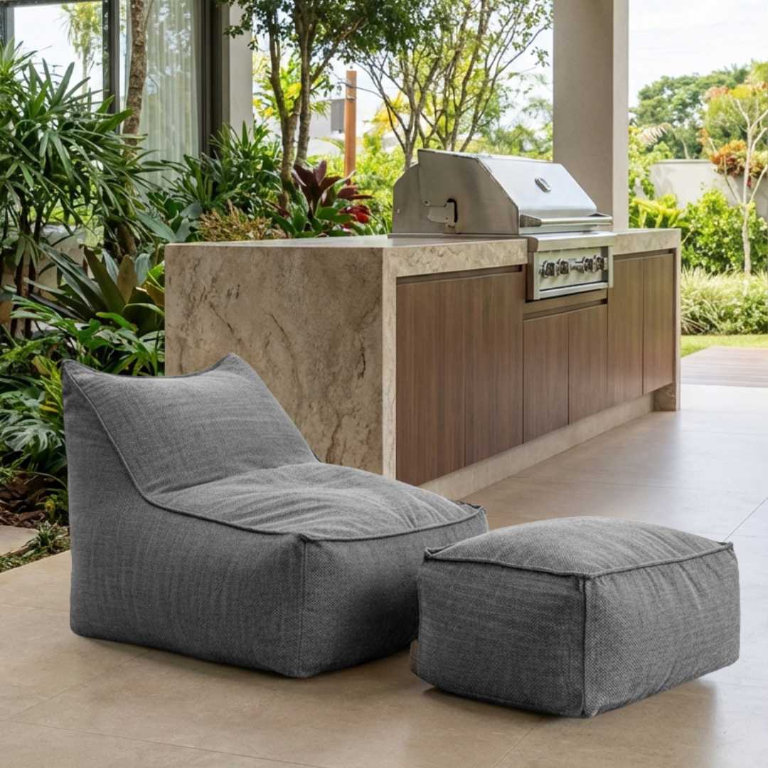 CHAISE E APOIO SÃO MIGUEL CINZA