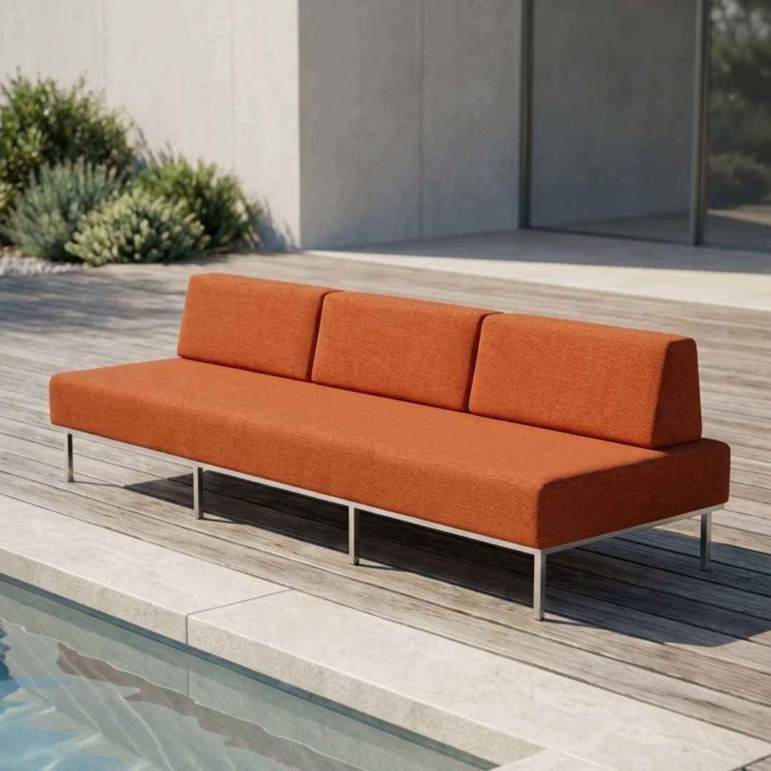 SOFÁ IPANEMA 20 - 240x90 LARANJA