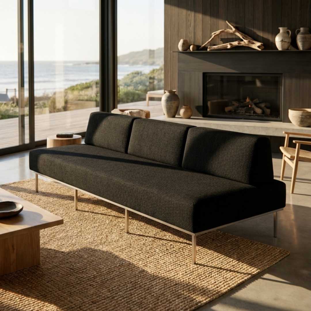 SOFÁ IPANEMA 20 240x90 PRETO