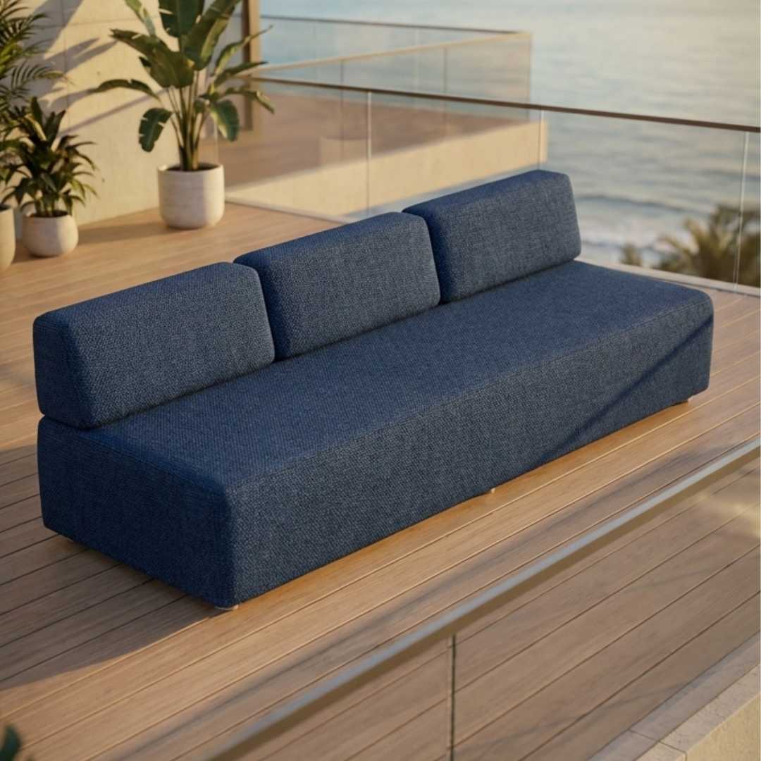 SOFÁ IPANEMA 35 - 270 COM 3 ENCOSTOS DE 90 - AZUL MARINHO