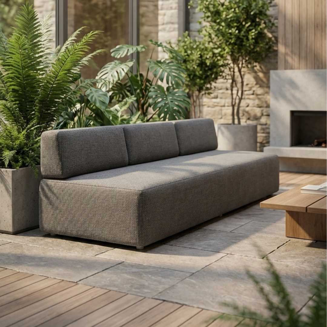 SOFÁ IPANEMA 35 - 270 COM 3 ENCOSTOS DE 90 - CINZA